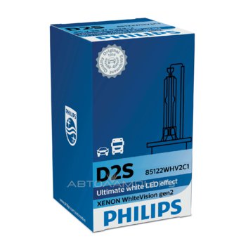 D2S 85V-35W (P32d-2)  5000K WhiteVision gen 2 (Philips) 85122WHV2C1