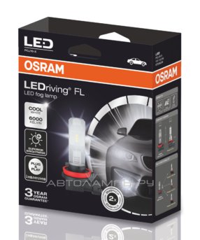 Osram H11/H8/H16 6000K LEDriving FOG Gen2